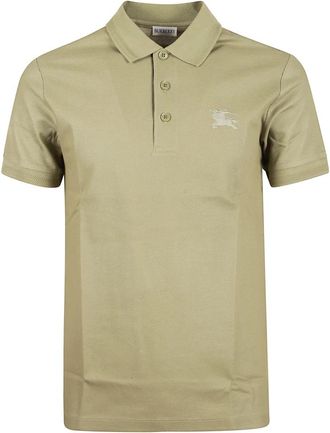 Burberry Cotton Polo Shirt - Heren - Polos - Groen - S - Katoen - Tops