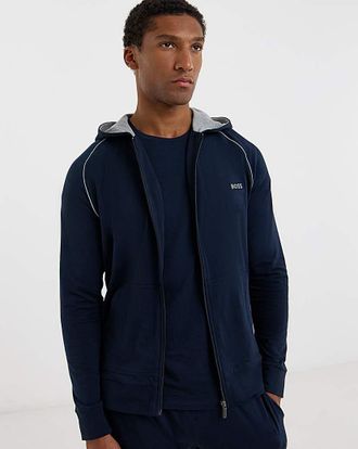 HUGO BOSS Lounge Hoodie - Navy