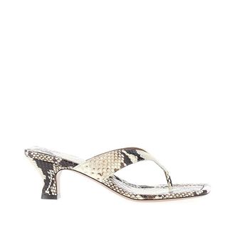 PARIS TEXAS Python-print leather Portofino mules Woman 37