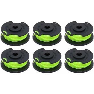 OEM Accesorio Para Desbrozadora: Paquete De 6 Bobinas De Repuesto Para La Desbrozadora Rac143, Compatible Con Ryobi 36v-crezuo