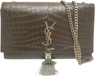 Saint Laurent Pre-owned Bc 354119 Schoudertas - Dames - Vintage Schoudertas - Bruin - ONE Size - Leer - Vintage