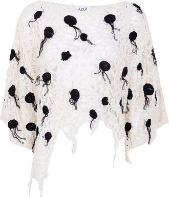 Avi&ugrave; Pois Embroidered Bluse