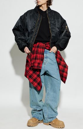 VETEMENTS Polo Shirt With Patch, Mens, Black