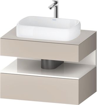 Duravit Duravit - Qatego Consola Mueble Bajo Lavabo, 1 Extra&iacute;ble, 1 Caj&oacute;n