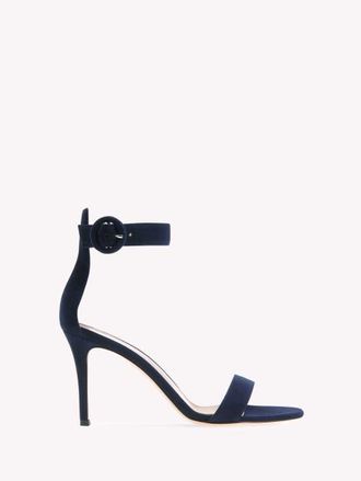 Gianvito Rossi Portofino 85 Sandals in Blue Leather at Nordstrom, Size 39.5