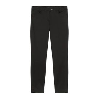 Marc O'Polo Lax&aring; Slim - Dames - Slim Fit Broeken - Zwart - XL - Katoen - Broeken