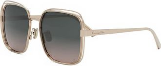 Dior Ladies Black Square Sunglasses DIORFILDIORS1U D0AL