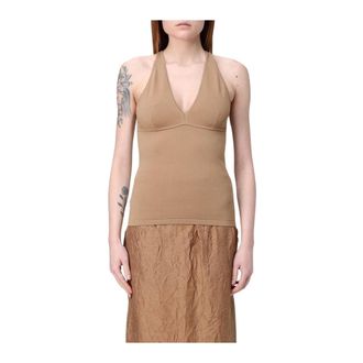 Max Mara Dames, Tops, Bruin, Maat: M Viscose