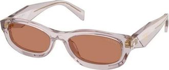 Prada D24S Zonnebril - Dames - Accessoires - Grijs - Maat: 54 MM Zijde