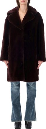Stand Studio Camille Cocoon Plush Coat