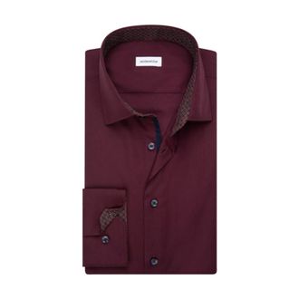 Seidensticker Overhemden, Heren, Paars, S, Katoen, Paarse Zakelijk Overhemd