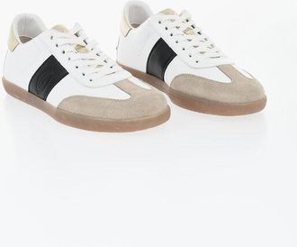 Tod's Leather Sneakers CASSETTA with Lam&eacute; Details size 37,5
