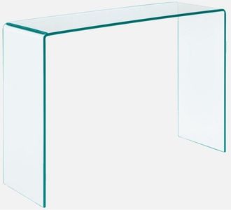 Sweeek Consola De Cristal, Glintz, Templado, 110x35x75 Cm