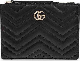 Gucci large GG Marmont clutch bag - Black