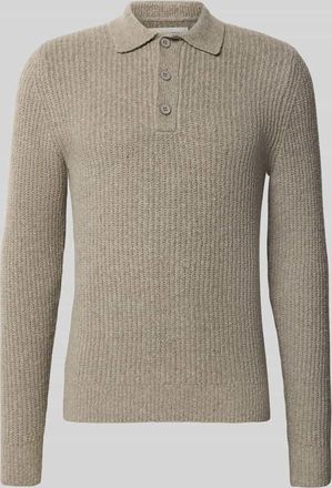 Casual Friday Casual Friday Strickpullover mit Polokragen Modell GAHN in Hellgrau, Größe XXXL