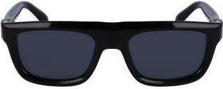 Ferragamo Prisma 56mm Square Sunglasses in Black at Nordstrom Rack