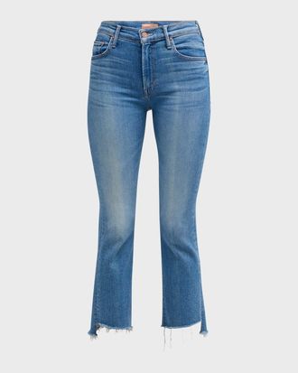 Mother The Insider Crop Step Fray Jeans
