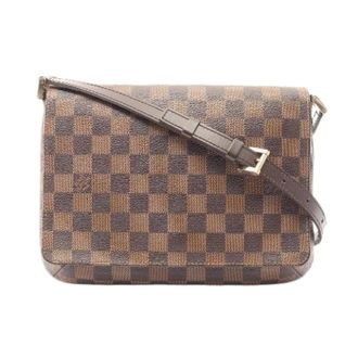 Louis Vuitton Pre-owned Cross Body Bags, female, Brown, Size: ONE SIZE Pre-owned Musette Tango Damier shoulder bag