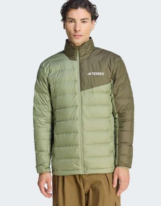 adidas Terrex Multi Light Down Climawarm - Giacca verde tenda/verde oliva