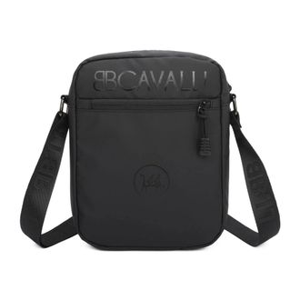 Cavalli B Cavalli Schoudertas - Heren - Tassen - Zwart - Maat: ONE Size Zijde