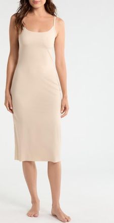 Nordstrom Invisible Edge Slip in Beige Smoke at Nordstrom, Size X-Small