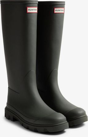 Hunter Womens Hunter Unisex Downpour Tall Boot - Dark Olive - Green - Size: 12