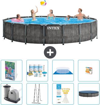 Intex Piscina Prism Frame Redonda - 549x122 Cm - 9-piezas S548