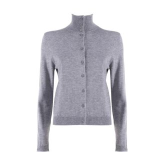 Nenette C&aacute;rdigan de cuello alto - Knitwear - Mujer - Gris - XS
