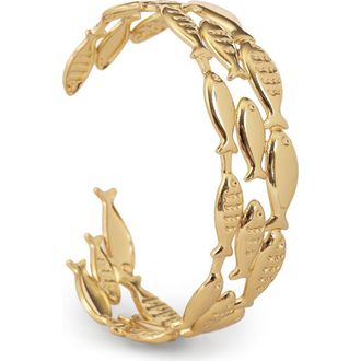 Saachi Fish Cuff Bracelet in Gold at Nordstrom Rack