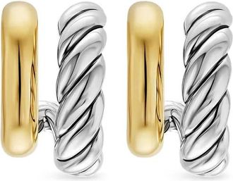 David Yurman Orecchini DY Mercer in oro giallo 18 carati - Argento