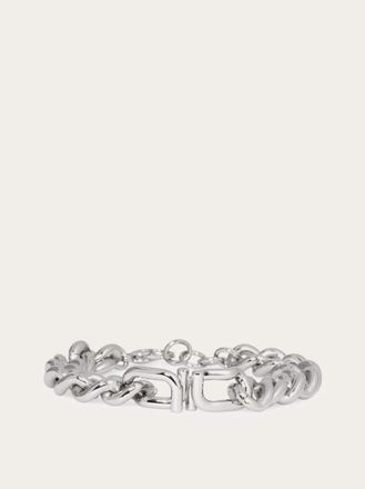 Ferragamo Men Gancini chain bracelet Orange