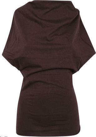 Rick Owens draped blouse - Brown