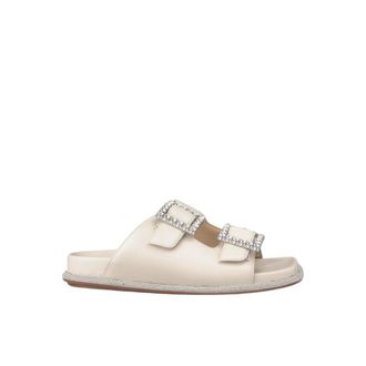 Alma En Pena Sliders, female, White, 3 UK, Sparkling Flat Sandal