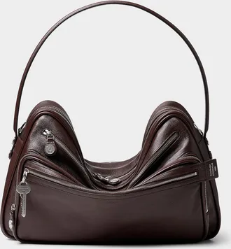 Acne Studios Mens Camero leather messenger bag