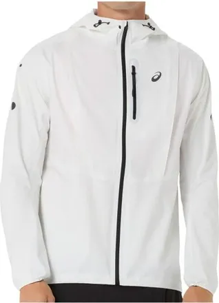 Asics Fujitrail Elite Waterproof Jacket Laufjacke f&uuml;r Herren | wei&szlig;