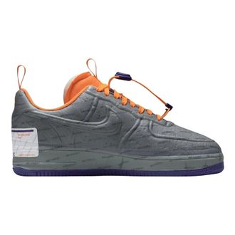 Nike Fitness, Heren, Grijs, 42 1/2 EU, Leer, Limited Edition Phoenix Suns Inspired AF1 Sneakers