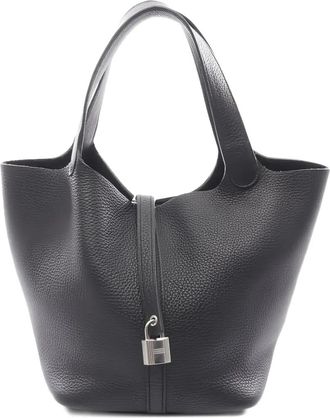 Herm&egrave;s 2023 Picotane MM lock shopper - Zwart