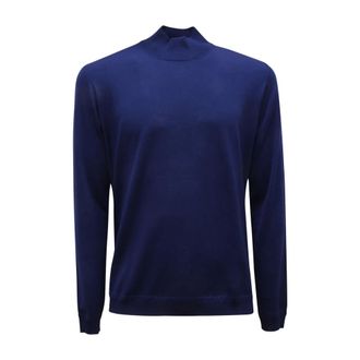 Goes Botanical Lupetto Costina - male - GOES BOTANICAL - Turtlenecks - Blue - XL - Knitwear