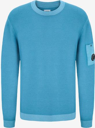 C.P. Company Pullover mit Rundhalsausschnitt aus Merinowolle