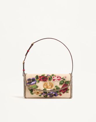 Valentino Garavani Borsa Piccola A Spalla Valentino Garavani DeVain Ricamata Donna NATURALE/MULTICOLOR UNI
