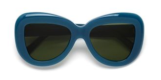 Marni Elephant Island Blue ZYN Womens Sunglasses Blue Size 55