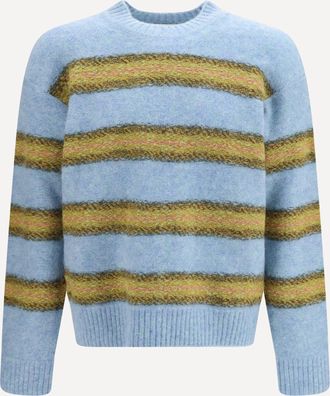 Dries Van Noten Maglione girocollo a righe Man M