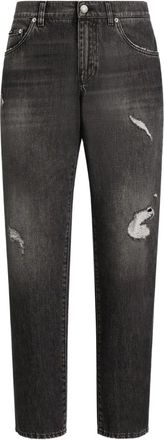 Dolce & Gabbana Jeans con effetto vissuto - Nero