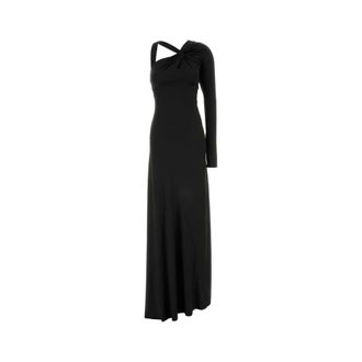Victoria Beckham Gowns, female, Black, Size: 2XS One-shoulder gown