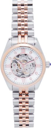 Empress Magnolia Automatic MOP Skeleton Dial Bracelet Watch