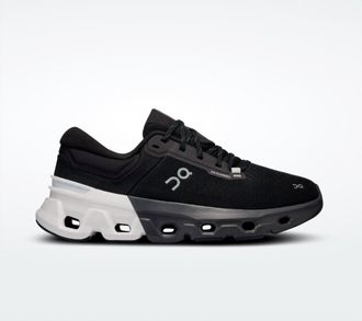 On Womens Cloudflyer 5 Running Shoes In Black White