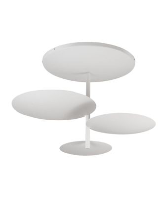 Fabas Luce Plafoniera Simplon Led 3x15,5w Integrato 5180 Lm 3000k Dimmerabile A Taglio Di Fase, Struttura In Metallo, Ip20, Classe 1 - Bianco