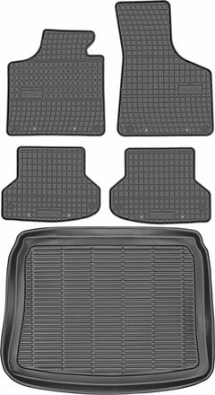 OEM Juego De Alfombrillas De Goma Para Coche Y Maletero Para Audi A3 Ii 8p Sportback (2003-2013)