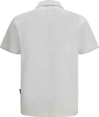 Moorer Mens White Cotton Polo Shirt