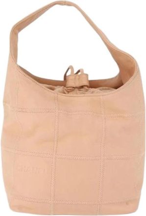 Chanel Pre-owned Square stitch tassel hobo - Dames - Vintage Tas - Roze - ONE Size - Leer - Vintage